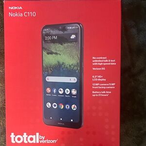 Nokia C110 Smartphone - Red and Black